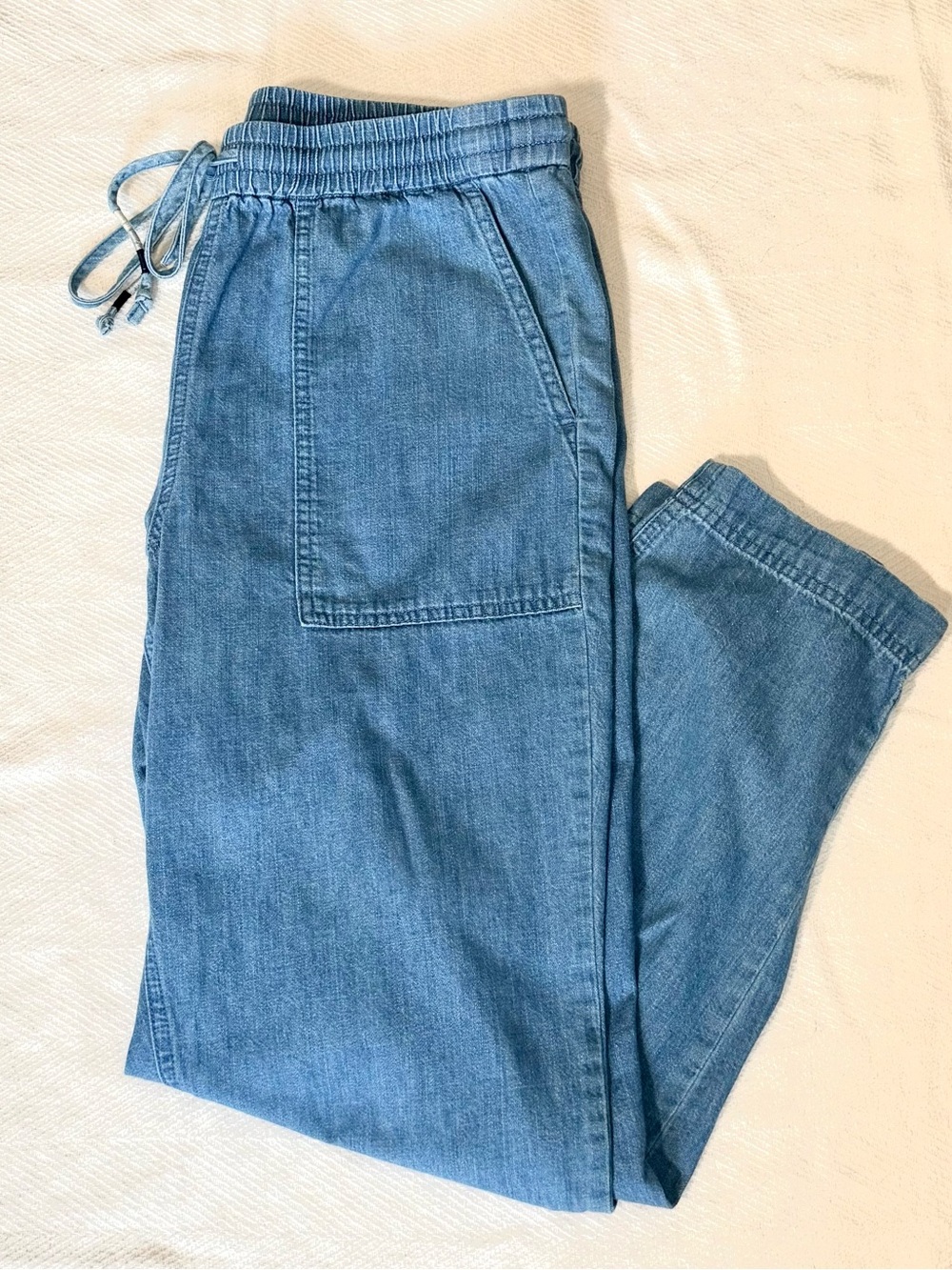 J.Crew Re-Imagined Chambray Drawstring Jogger Pants